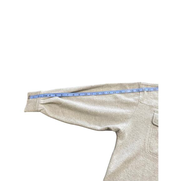 NWT Cupcakes & Cashmere Gray Basic Cozy Fleece Oversized Shacket Size Large - Picture 9 of 10